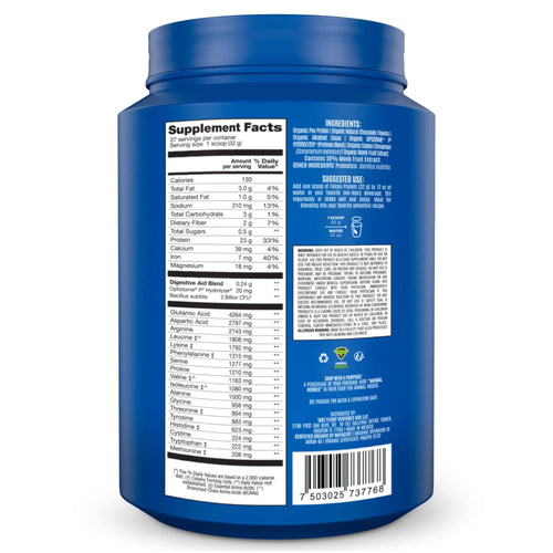 Falcon Protein Plant-Based Protein Powder - Chocolate Flavor -  2.64lbs