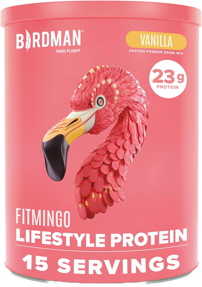Fitmingo Plant Based Protein Powder - Vanilla Flavor - 1.12lbs