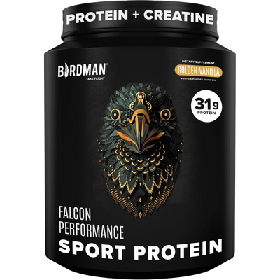 Falcon Performance Sport Protein Powder with Creatine - Vanilla Flavor - 1.89lbs
