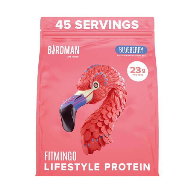 Fitmingo Plant Based Protein Powder - Blueberry Flavor - 3.3lbs