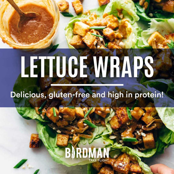 Vegan lettuce wraps high protein and gluten free i birdman life blog