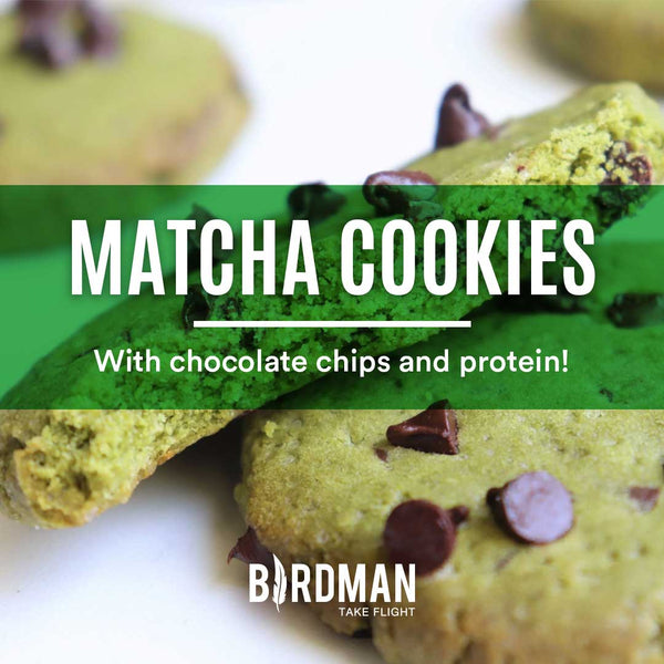 Vegan Protein Cookies - Matcha & Chocolate-Chip