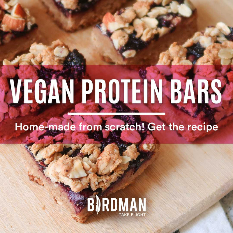 Vegan Protein Bars - Almonds & Cherry Jam