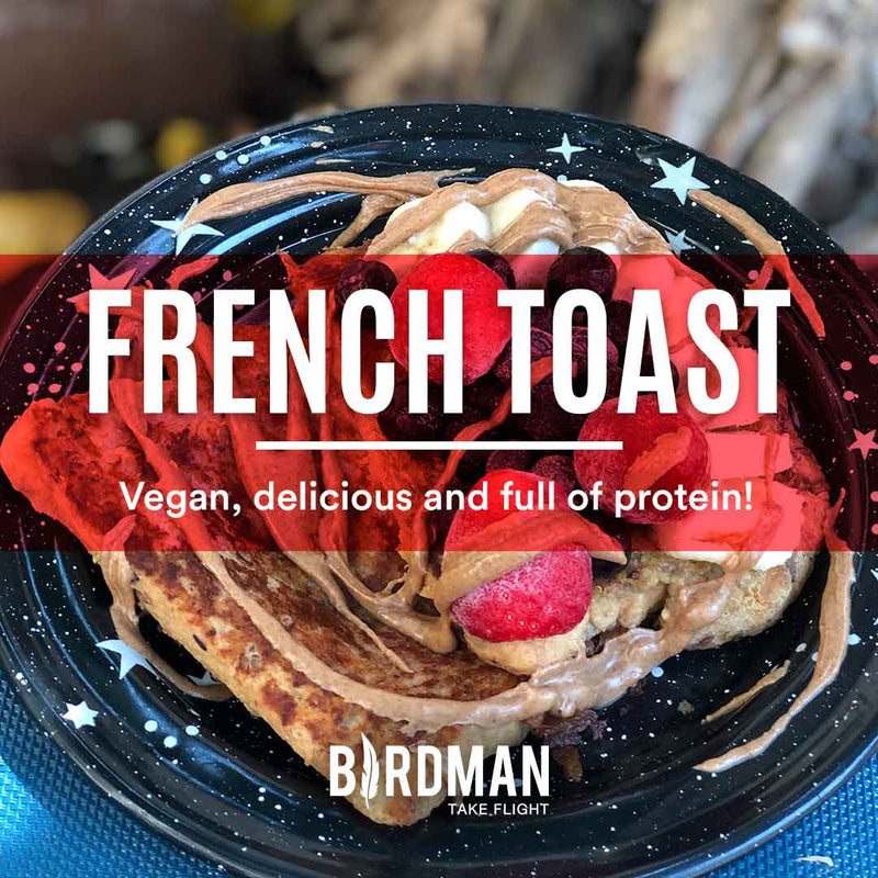 Vegan French Toast with Falcon