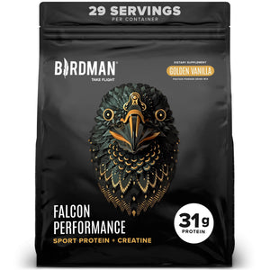 Falcon Performance Premium Sport Protein Powder with Creatine - Vanilla Flavor - 3lbs