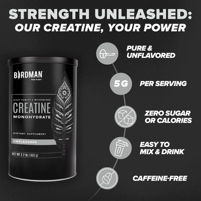 High-Purity Micronized Creatine Monohydrate - 2.2lbs