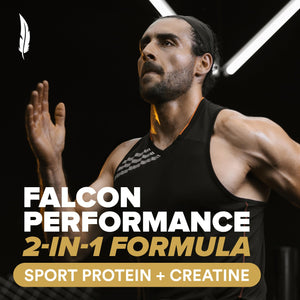 Falcon Performance Premium Sport Protein Powder with Creatine - Vanilla Flavor - 1.89lbs