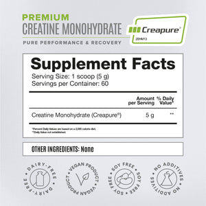 Premium High-Purity Micronized Creatine - 0.6lbs