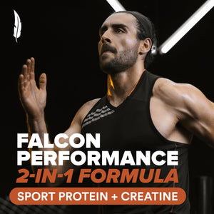 Falcon Performance Premium Sport Protein Powder with Creatine - Chocolate Flavor - 1.9lbs