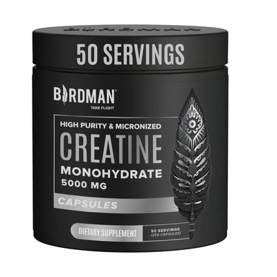 High-Purity Micronized Creatine Monohydrate in Capsules - 250 Capsules PACK