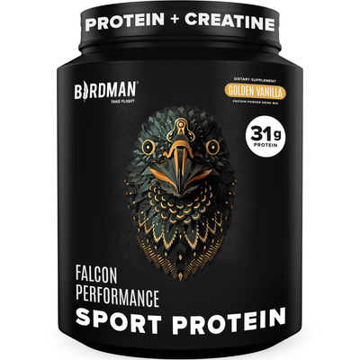 Falcon Performance Premium Sport Protein Powder with Creatine - Vanilla Flavor - 1.89lbs