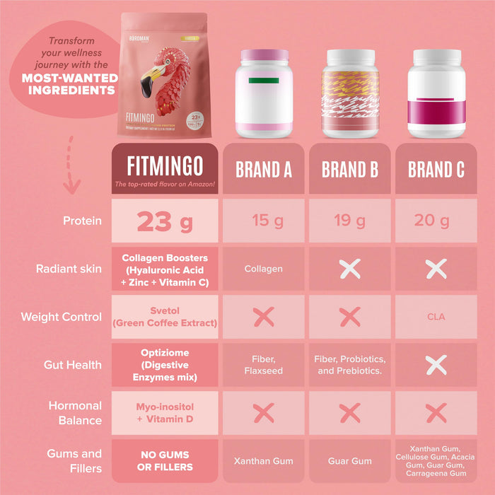 Fitmingo Plant Based Protein Powder - Vanilla Flavor - 3.3lbs