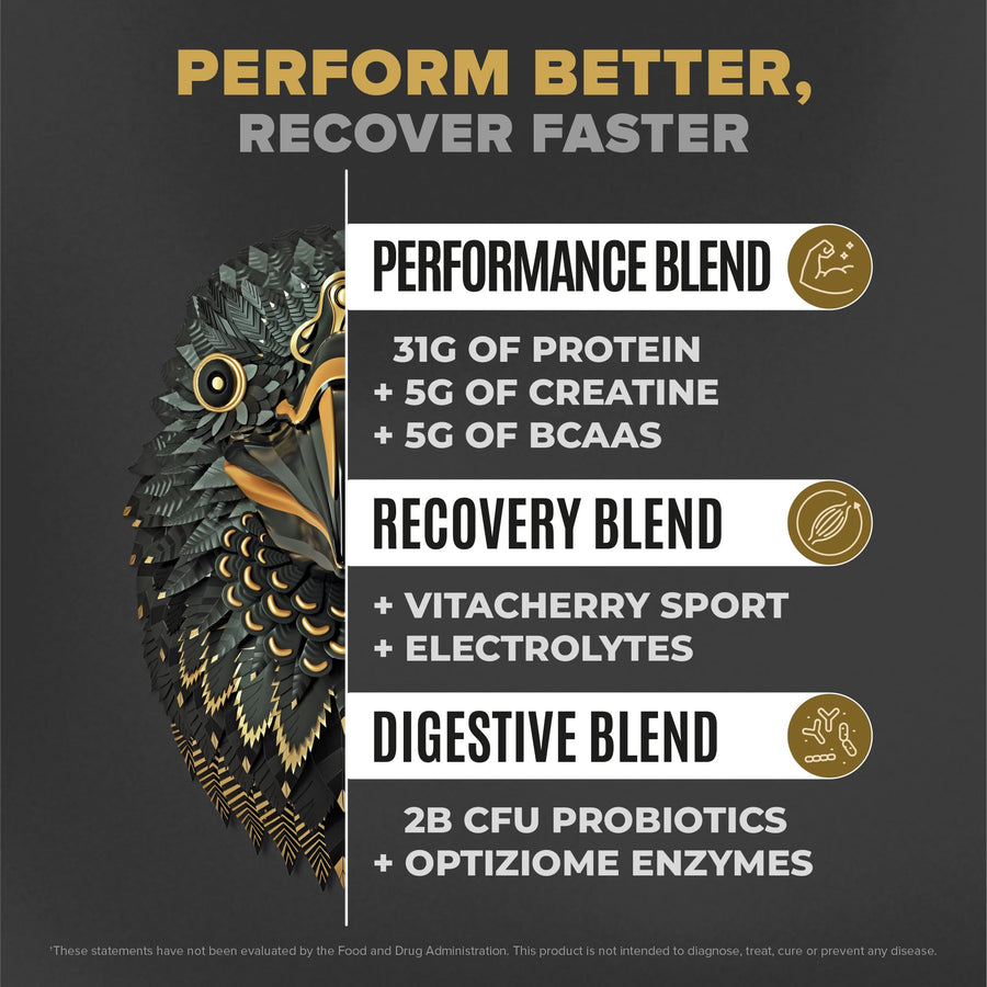 Falcon Performance Premium Sport Protein Powder with Creatine - Vanilla Flavor - 3lbs
