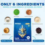 Falcon Protein Plant-Based Protein Powder - Vanilla Flavor -  3.9lbs