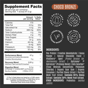 Falcon Performance Premium Sport Protein Powder with Creatine - Chocolate Flavor - 3lbs