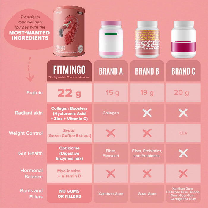 Fitmingo Plant Based Protein Powder - Mocha Flavor - 1.12lbs