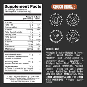 Falcon Performance Premium Sport Protein Powder with Creatine - Chocolate Flavor - 1.9lbs