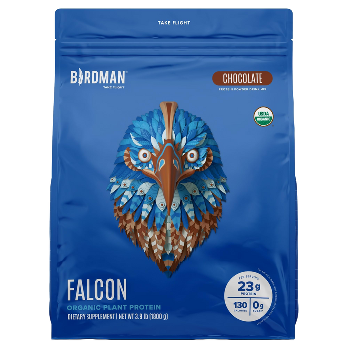 Proteína vegetal en polvo Falcon Protein - Sabor a chocolate - 1,7 kg 
