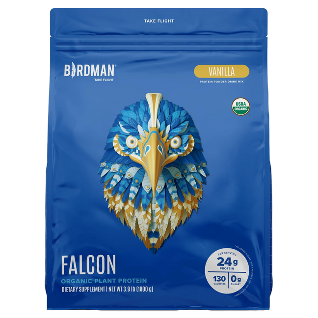 Falcon Protein Plant-Based Protein Powder - Vanilla Flavor -  3.9lbs