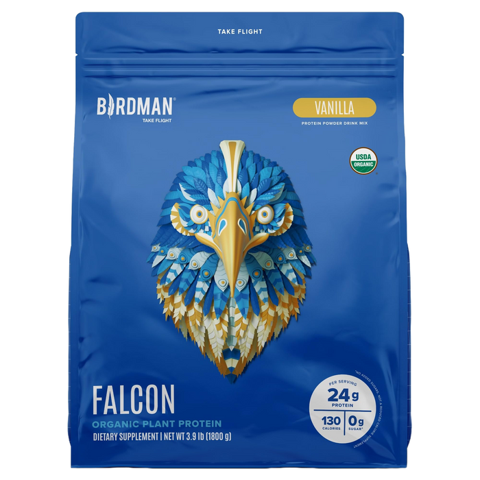 Falcon Protein Plant-Based Protein Powder - Vanilla Flavor -  3.9lbs