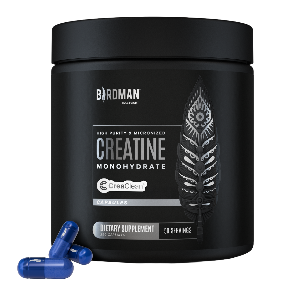 High-Purity Micronized Creatine Monohydrate in Capsules - 250 Capsules ...