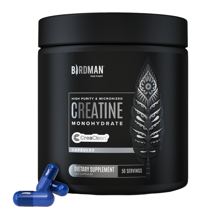 High-Purity Micronized Creatine Monohydrate in Capsules - 250 Capsules