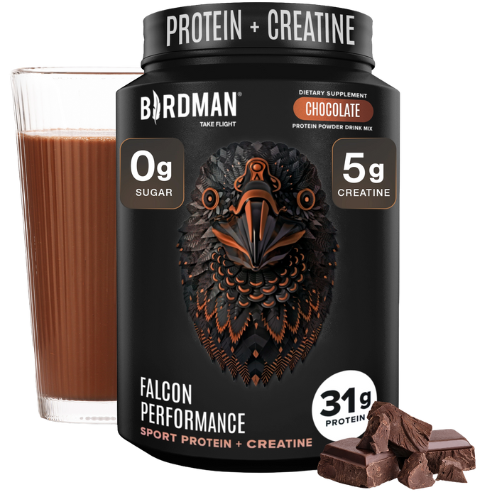 Falcon Performance Sport Protein Powder with Creatine - Chocolate Flavor - 1.9lbs