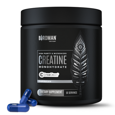High-Purity Micronized Creatine Monohydrate in Capsules - 250 Capsules