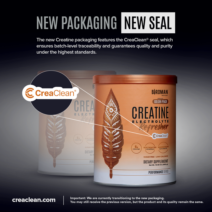 Refrescante de Creatina - Monohidrato de Creatina + Electrolitos + Magnesio - Melocotón Dorado - 0.66 lb 