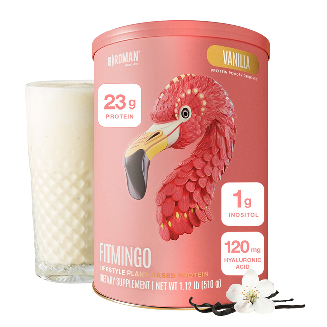 Proteína vegetal en polvo Fitmingo - Sabor vainilla - 1.12 lb 